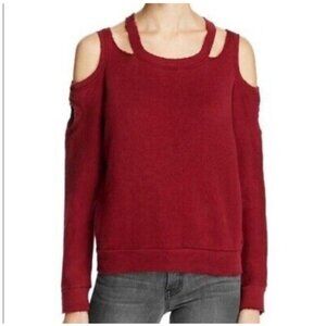 N:PHILANTHROPY Large Distressed Cutout Shoulder Sweater